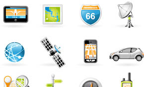 Navigation and Transport Icons